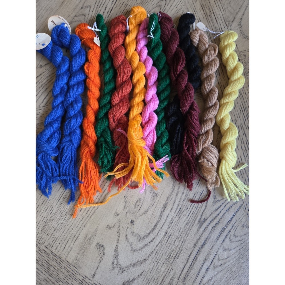 Paternayan 3ply Persan Wool Needlepoint Yarn NOS New Lot Of 12 100% Virgin Wool